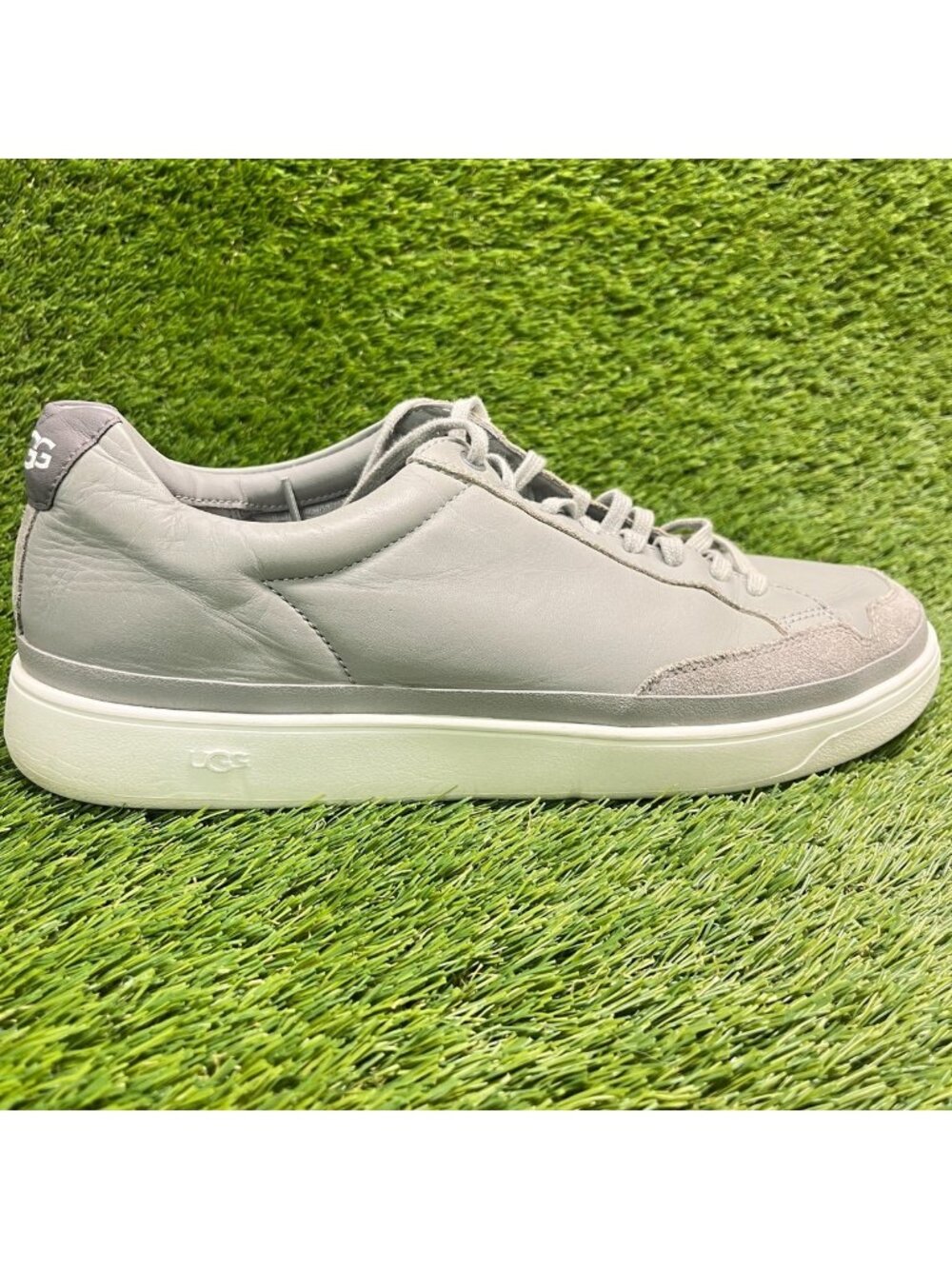 UGG South Bay Low Mens Size 12 Gray Athletic Leather Walking Shoes Sneakers